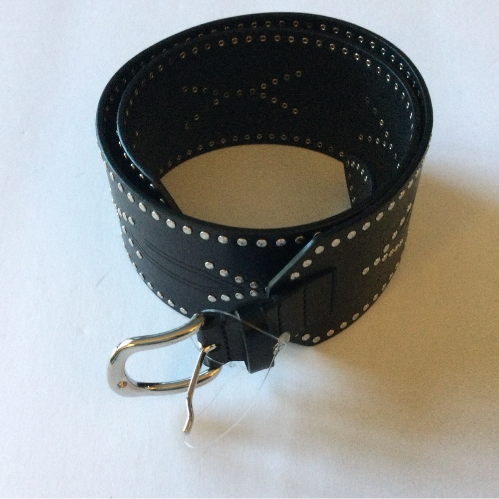ISABEL MARANT TELMA WIDE STUDDED LEATHER BELT L/XL 90cm NWOT - Picture 11 of 16